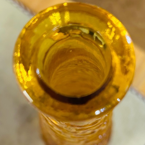 Empoli Wave pattern genie bottle. NO stopper. Made in Italy on bottom as in pic. - Picture 2 of 4